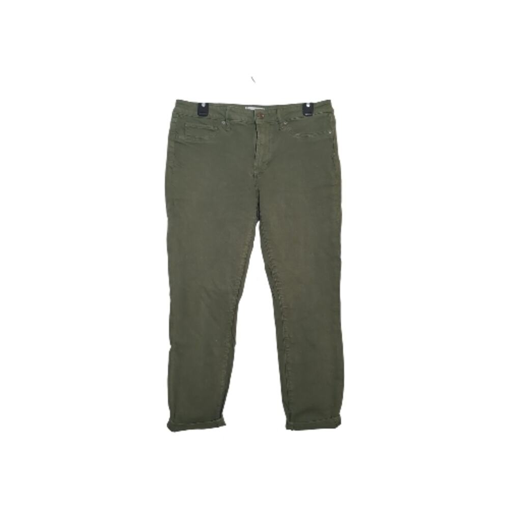 Articles Of Society Sz 10 Olive Green Straight Leg Jeans Military Chic Safari